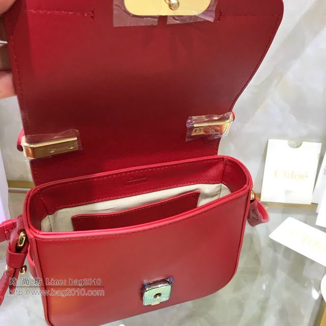 Chloe女包 克洛伊經典C bag小牛皮拼接麂皮包包 Chole手提肩背斜挎包  jjh1211